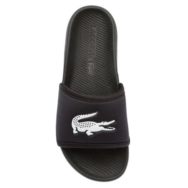 Mens Black/White Croco 119 Slides