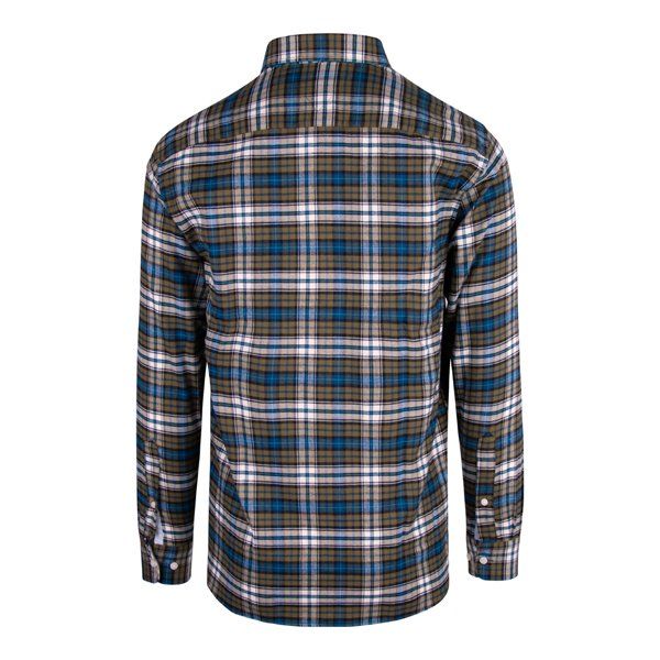 Mens Putting Green/Multi Brushed Tommy Tartan L/s Shirt