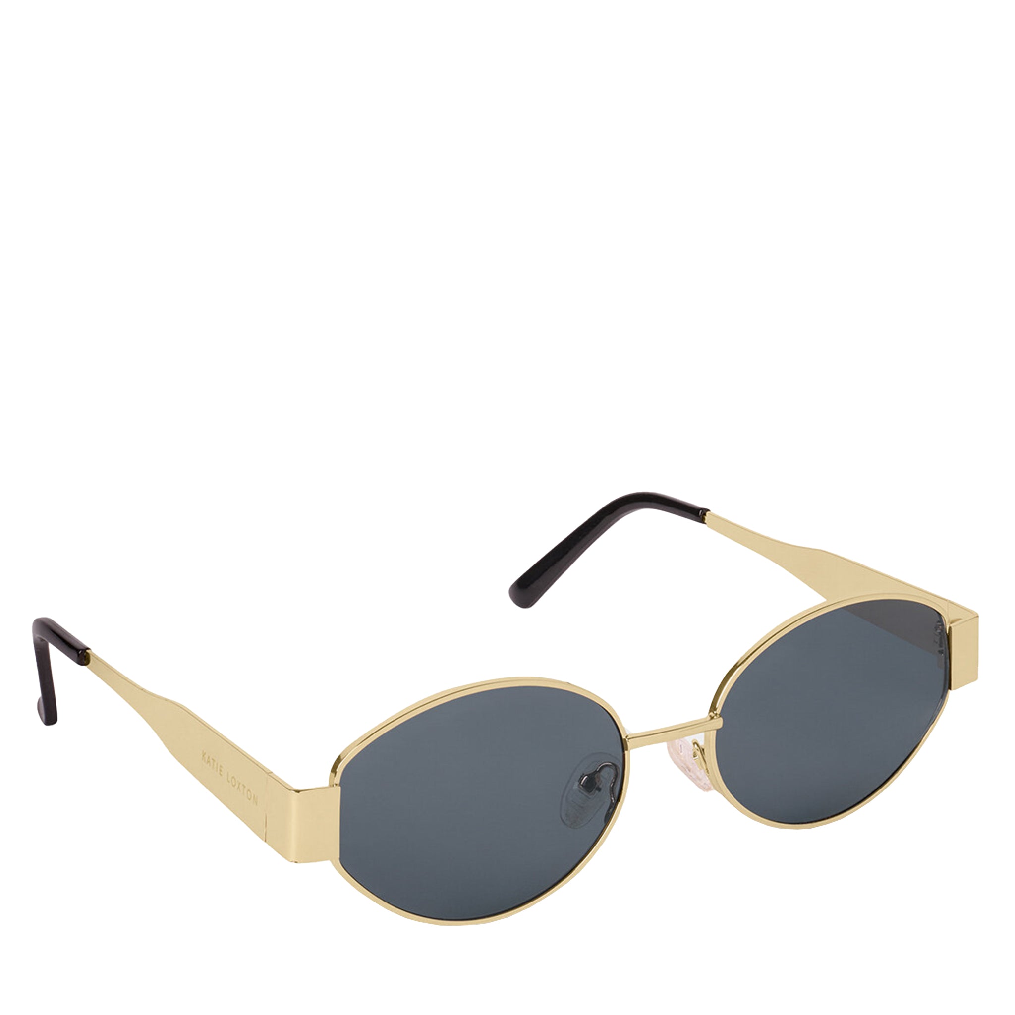 Womens Katie Loxton Matte Gold Siena Sunglasses