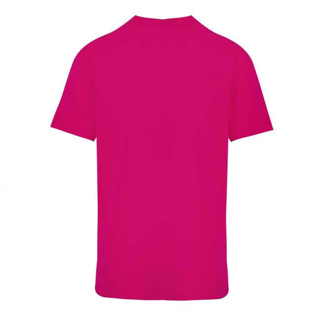 Mens Pink Big Logo Beach Regular Fit S/s T Shirt