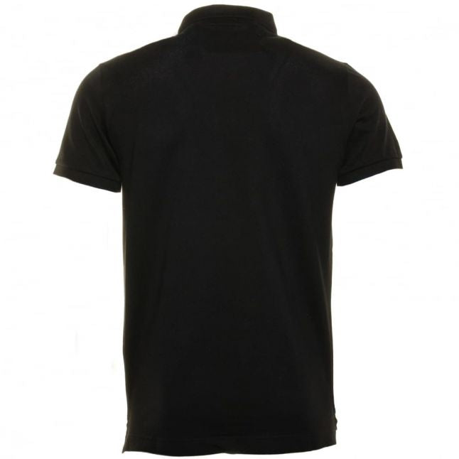 Mens Black Shark Fit S/S Polo Shirt