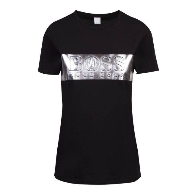 Casual Womens Black/Silver Teshine S/s T Shirt