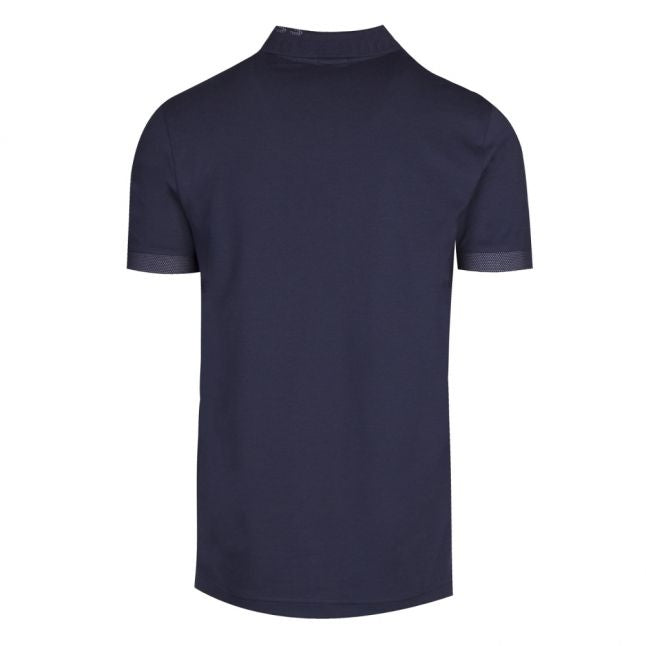 Athleisure Mens Navy Paule Logo Collar Slim Fit S/s Polo Shirt