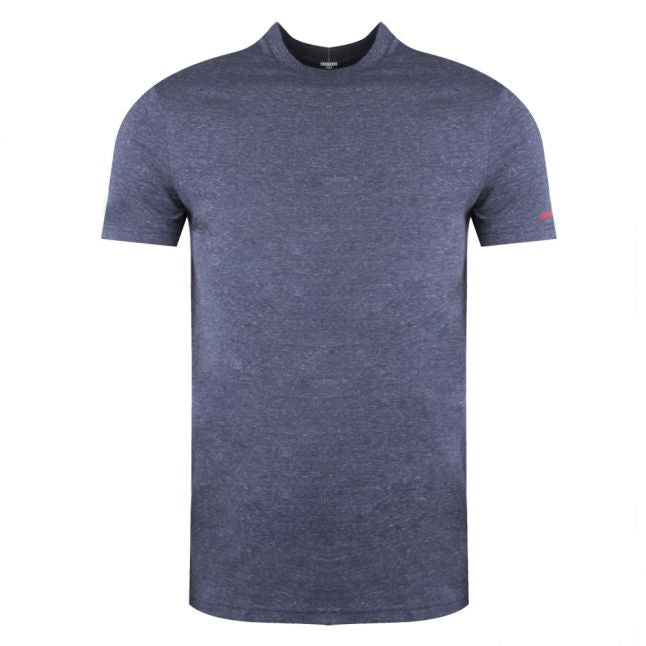 Mens Navy Mel Logo Arm S/s T Shirt