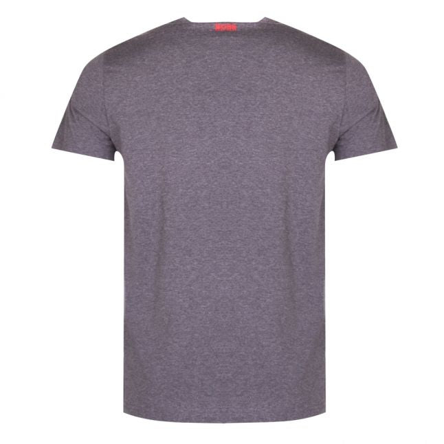 Athleisure Mens Charcoal Tee 4 Logo S/s T Shirt