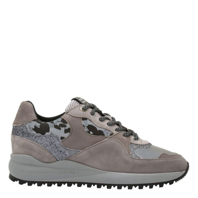 Mens Silver Grey 3M Camo Santa Monica Reflective Trainers