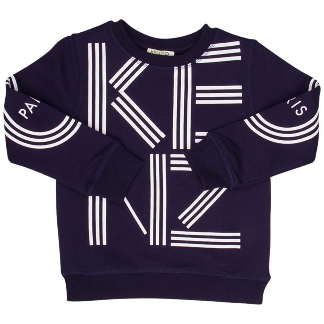 Boys Ultra Navy Logo 10 Sweat Top