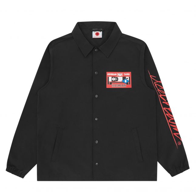 Mens Black ICTV Coach Jacket