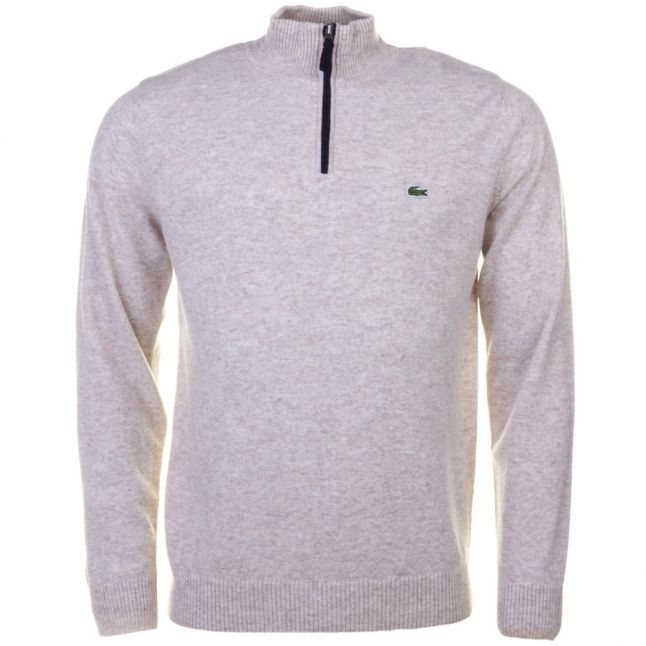 Mens Oats Half Zip Knitted Jumper