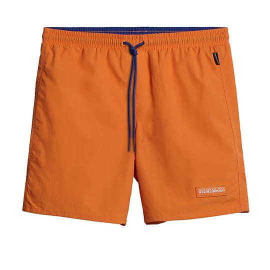 Mens Napapijri Orange Amber V-Morgex Swim Shorts