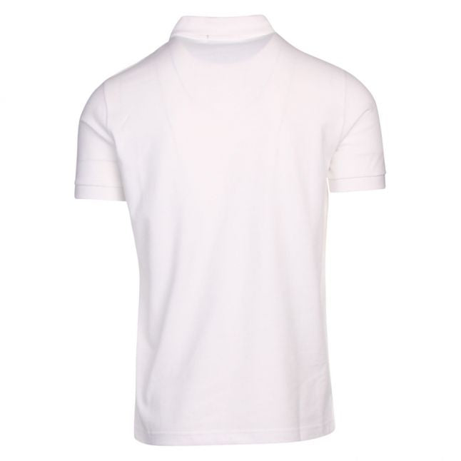 Mens White Small Logo S/s Polo Shirt