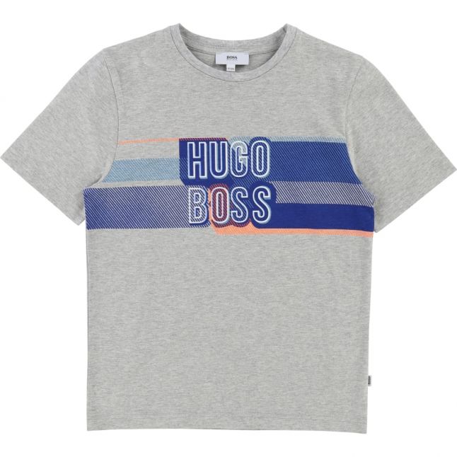 Boys Grey Branded Graphic S/s T Shirt