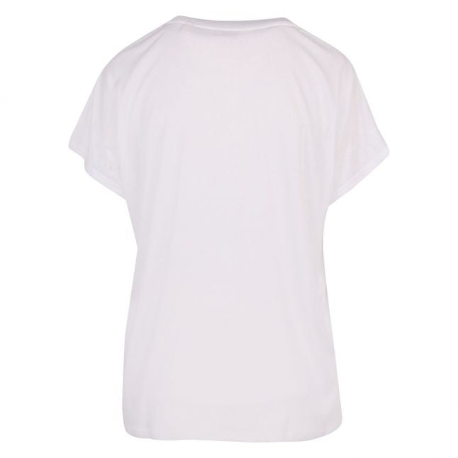 Womens White Laali Grown On Sleeve S/s T Shirt