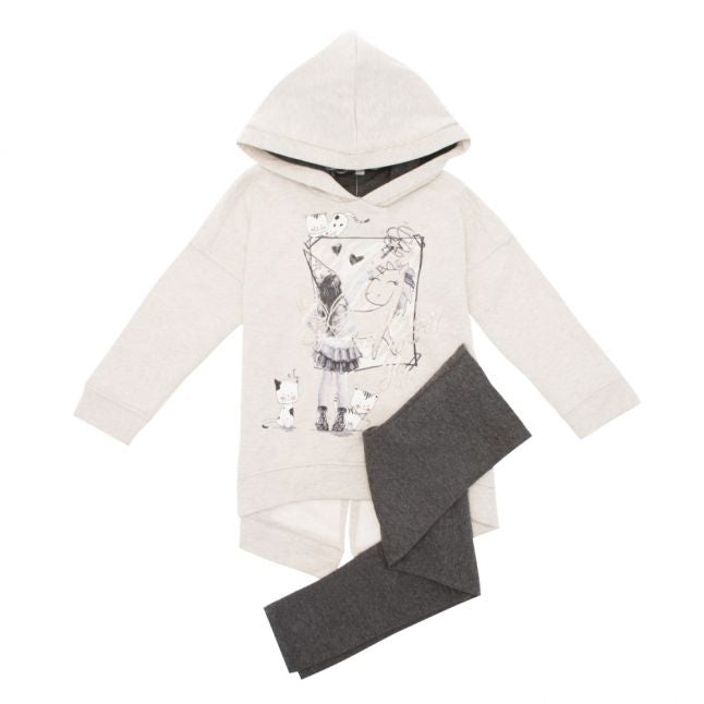 Girls Stone Hoodie & Leggings Set