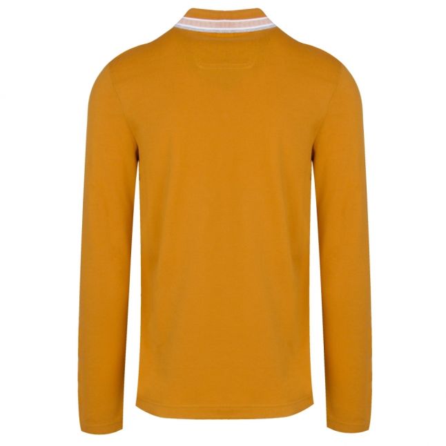 Athleisure Mens Gold Plisy L/s Polo Shirt