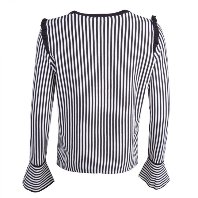 Casual Womens Blue Idindy Stripe Knitted Top