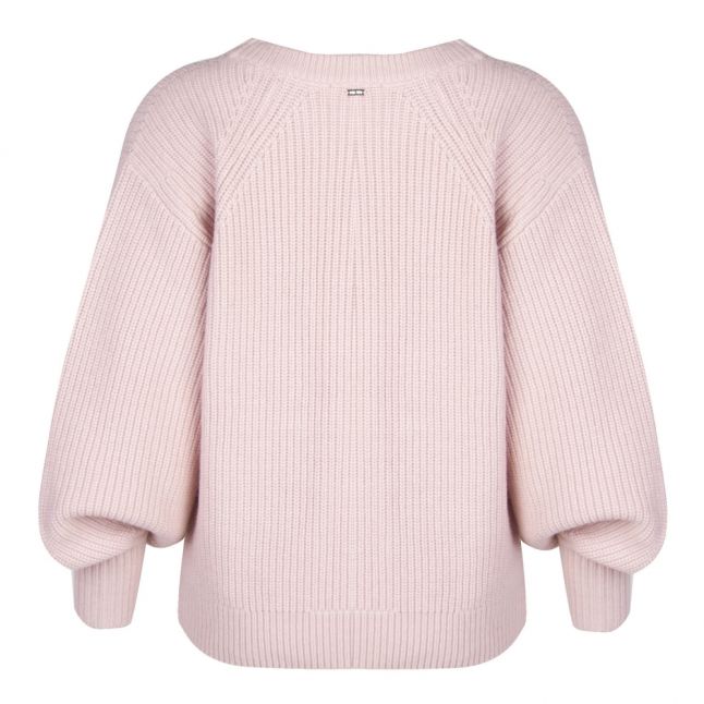 Womens Rosewater Balloon Sleeve Oversized Knitted Jumper