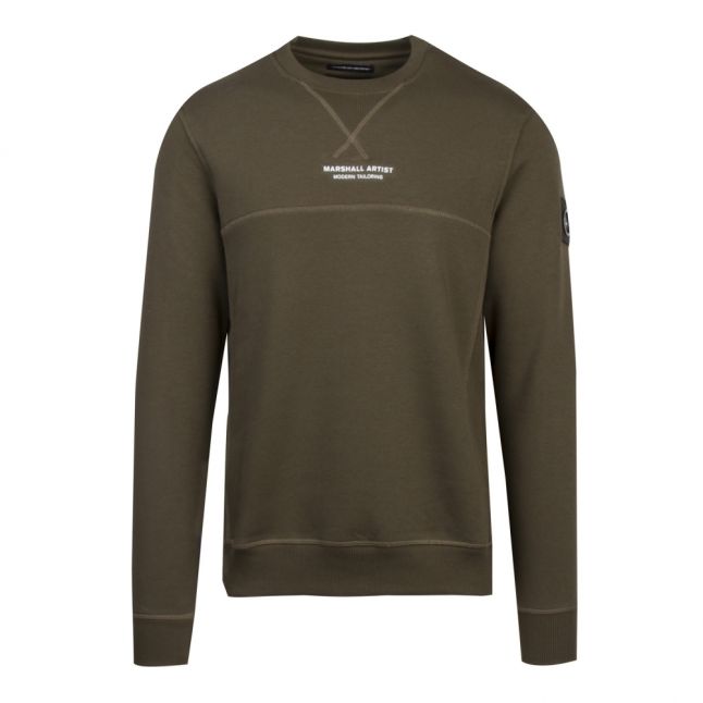 Mens Khaki Siren Crew Sweat Top