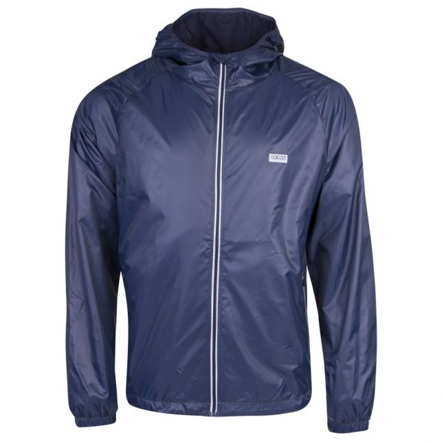 Mens Navy Beach Light Zip Jacket