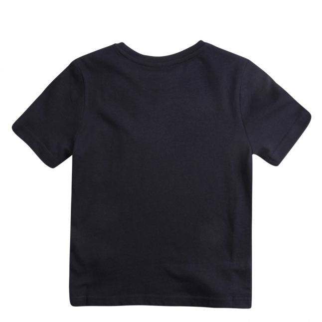 Boys Navy Colour Big Logo S/s T Shirt