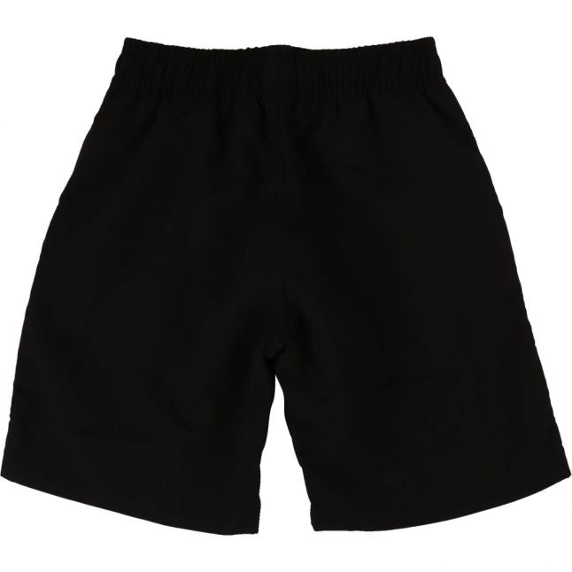 Boys Black Branded Swim Shorts