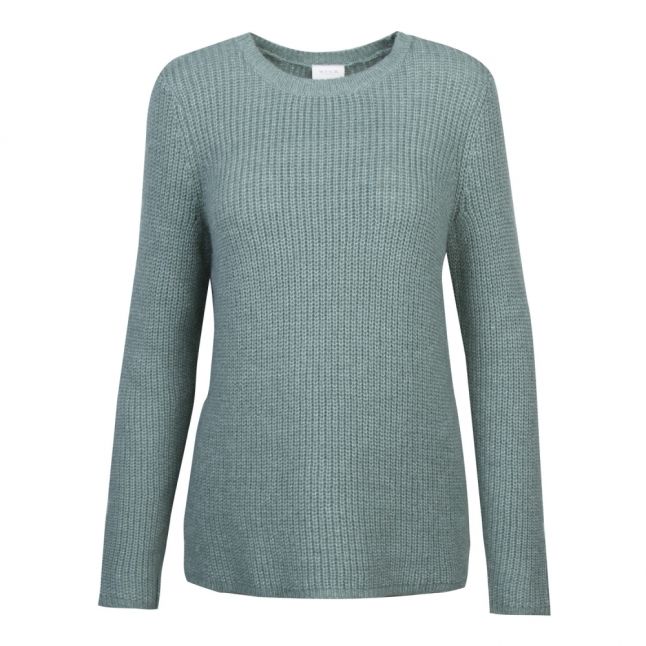 Womens Oil Blue Vigood Wool Knitted Jumper