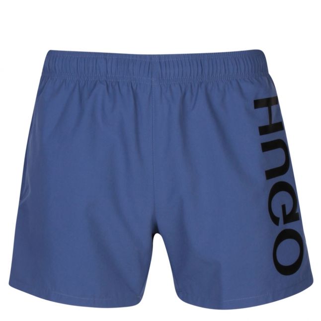 Mens Medium Blue Saba Side Logo Swim Shorts