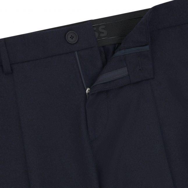 Mens BOSS Dark Blue P-Genius-CW-244 Chinos