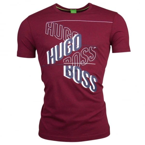 Green Mens Burgundy Logo Tee 2 S/s T Shirt