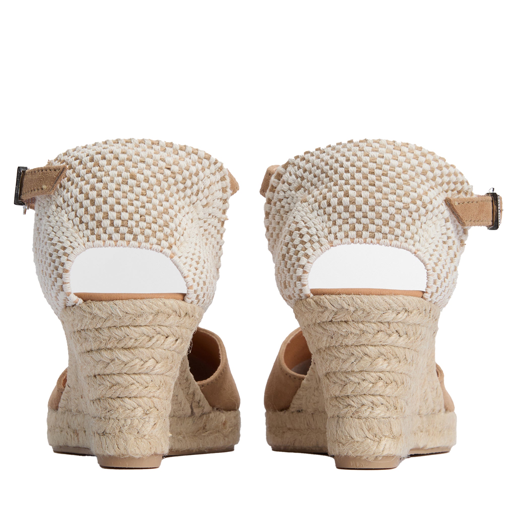 Womens Barbour Tan Suede Elder Espadrille Wedges