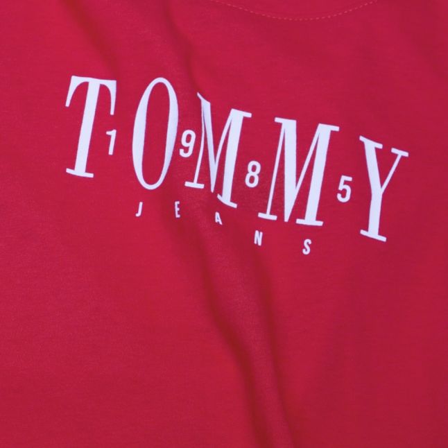 Womens Flame Scarlet Casual Tommy Logo S/s T Shirt