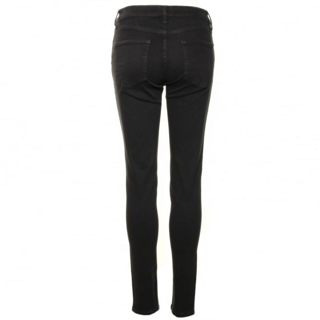 Womens Black Rebound Skinny Fit Jeans