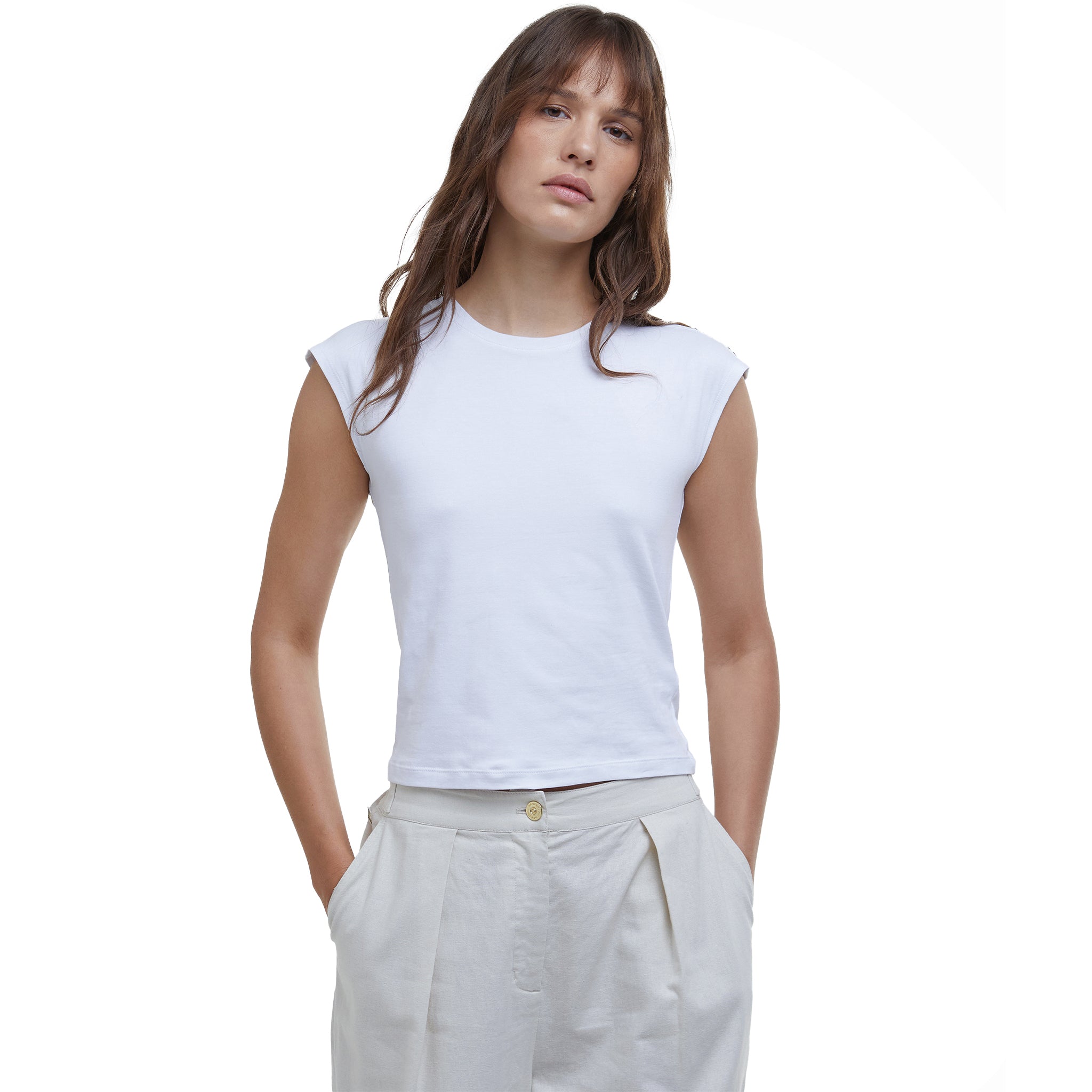 Womens Barbour International White Priya S/s T Shirt