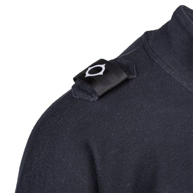 Mens Navy DFP Half Zip Sweat Top