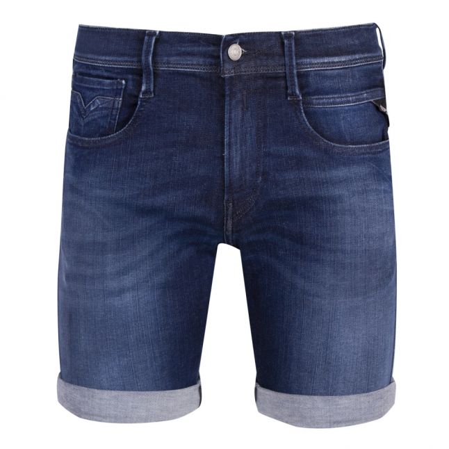 Mens Dark Blue Hyperflex Denim Shorts