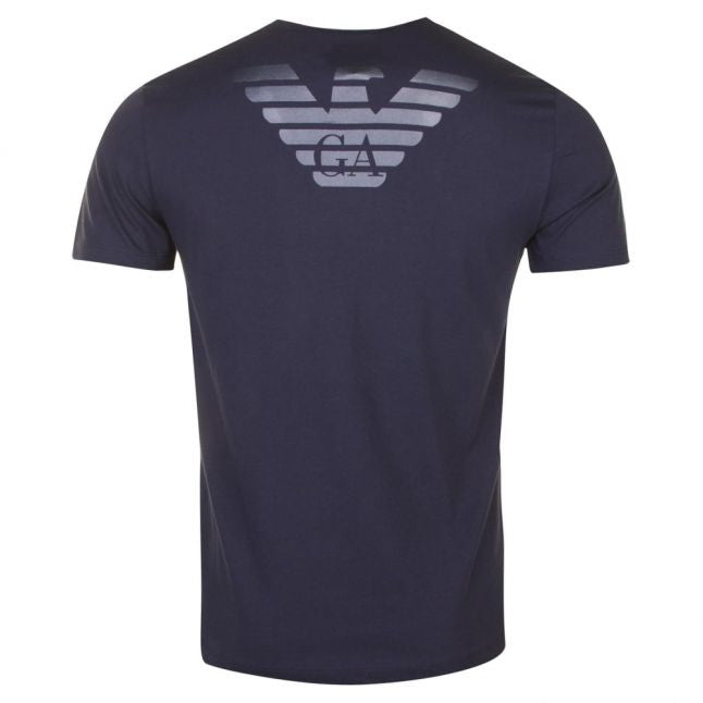 Mens Navy Chest Eagle S/s T Shirt