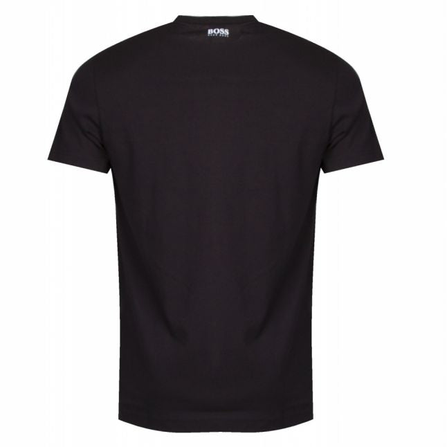 Athleisure Mens Black Tee 1 Logo S/s T Shirt