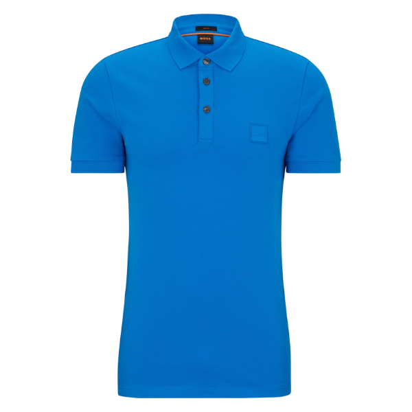 Mens Open Blue Passenger S/s Polo