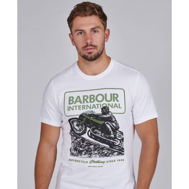 Mens White Arch Downforce S/s T Shirt