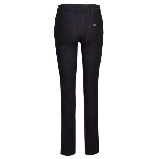 Womens Dark Blue J18 High Rise Slim Fit Jeans