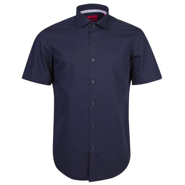 Mens Navy C-Eraldino Regular S/s Shirt