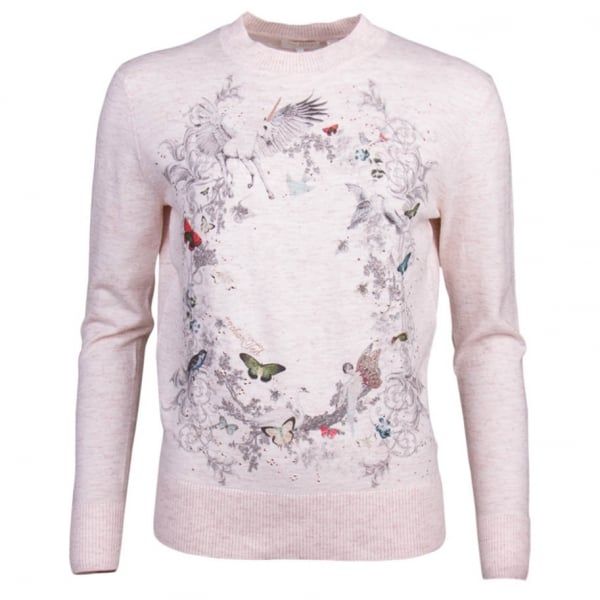 Womens Pale Pink Risolo Enchanted Dream Knitted Jumper