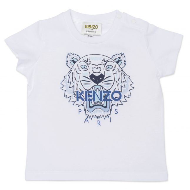 Baby White/Blue Tiger B1 S/s T Shirt