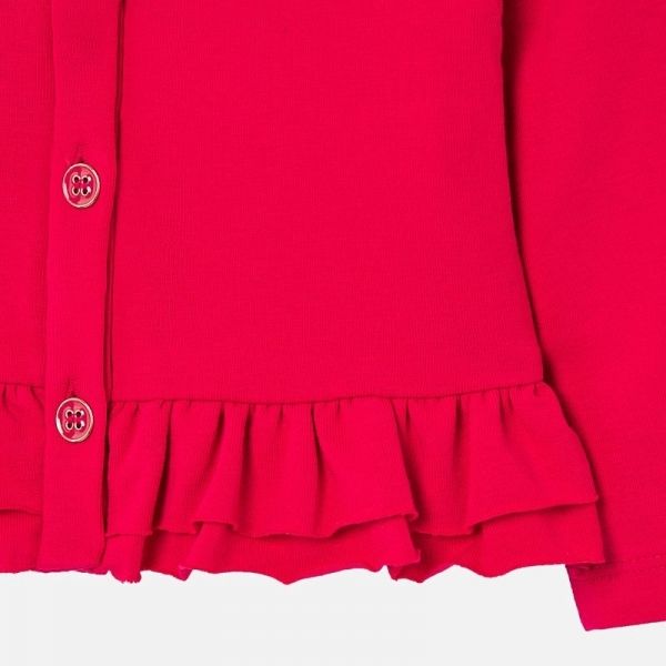 Infant Strawberry Ruffle Trim Cardigan