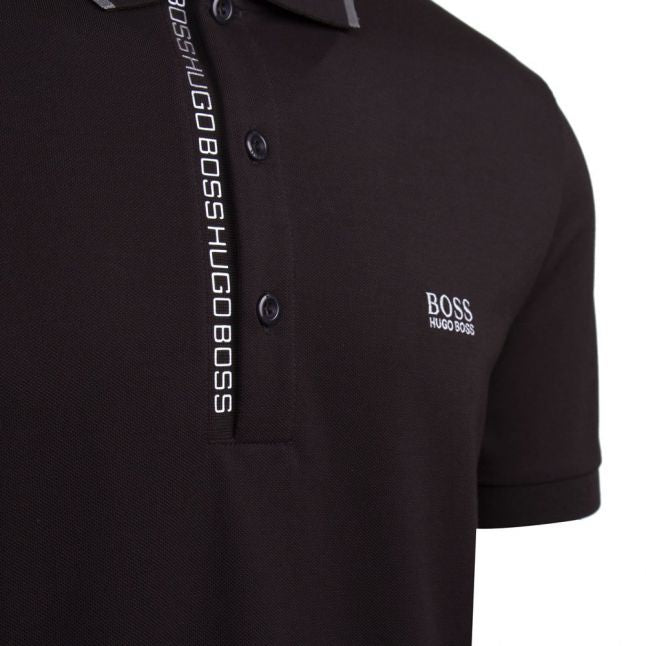 Athleisure Mens Black Paule 4 S/s Polo Shirt