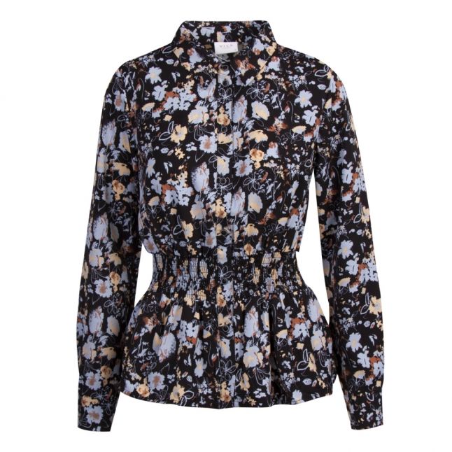 Womens Black Visunita Floral Blouse