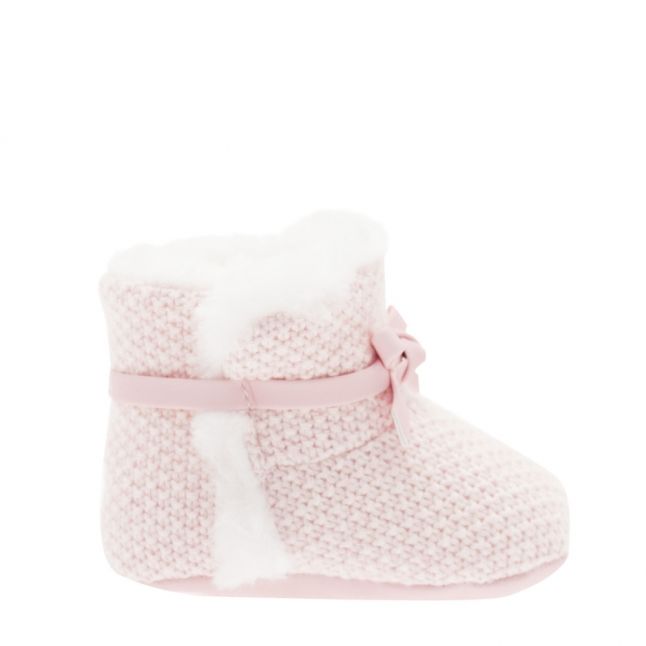 Baby Rose Knitted Booties