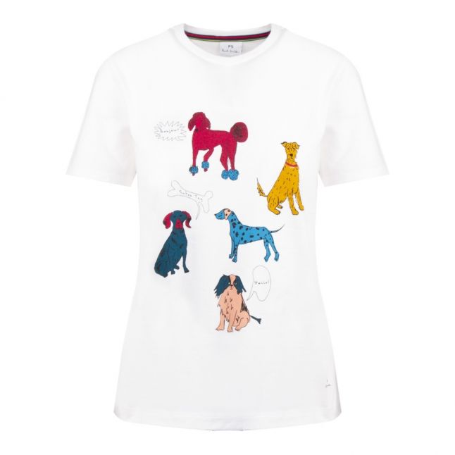 Womens White Dog Days S/s T Shirt