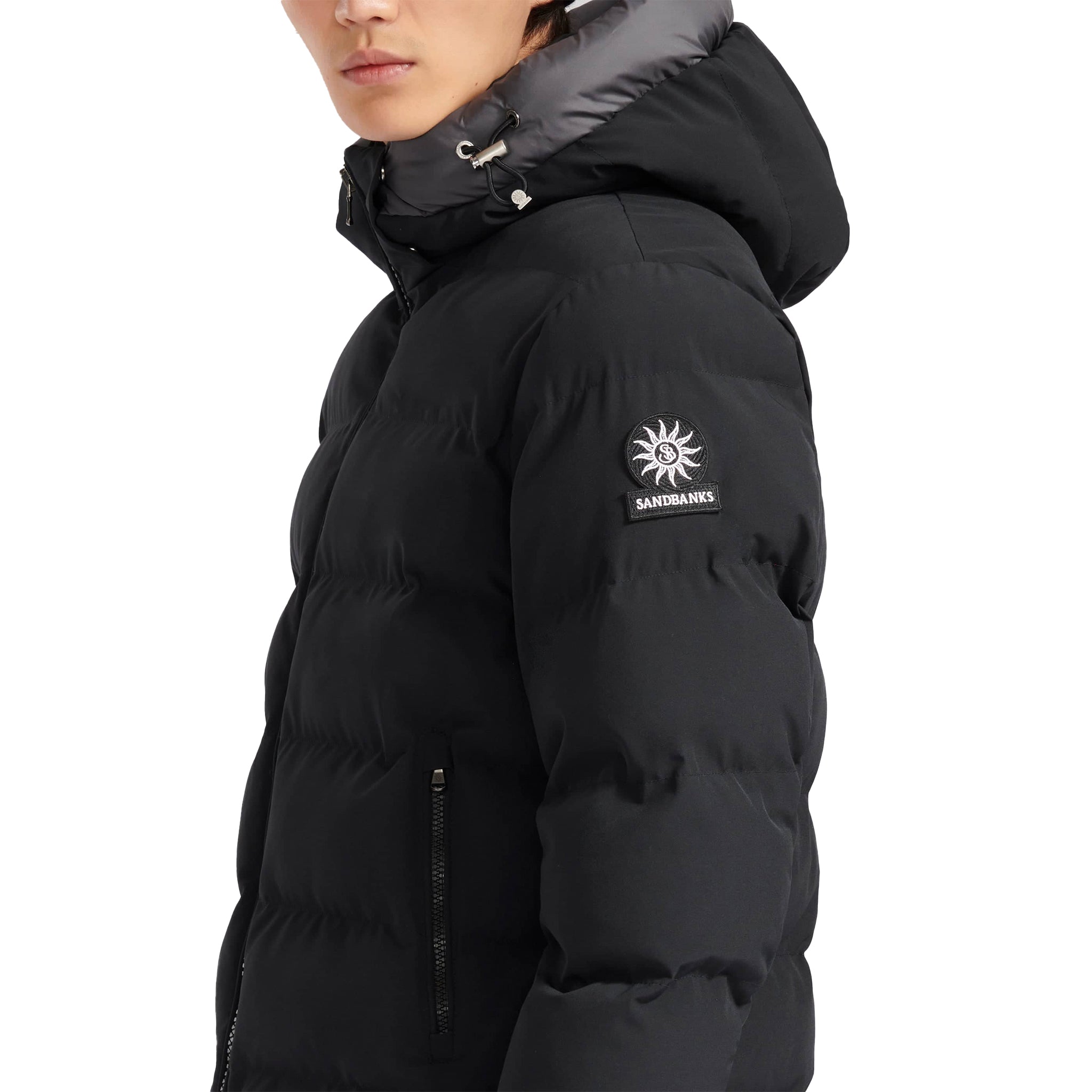 Mens Sandbanks Black Banks Padded Jacket