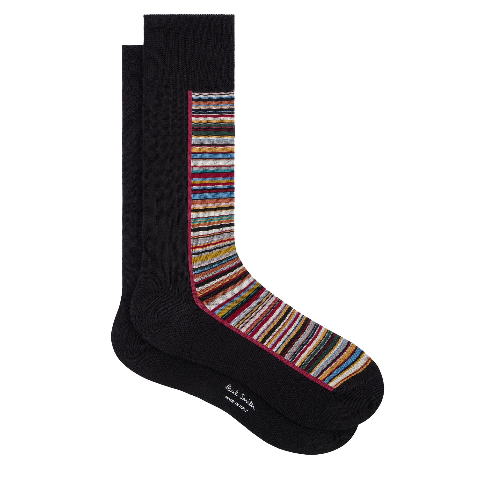 Mens Paul Smith Multi Half Signature Stripe Socks